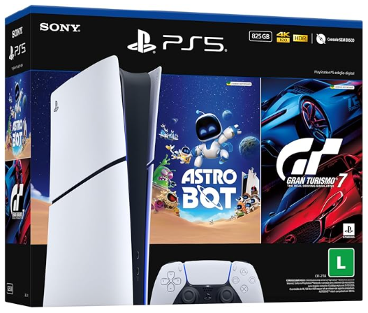 PS5 Slim Digital Astro Bot + Gran Turismo 7