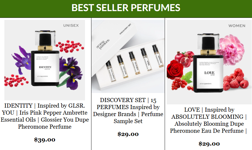 Aroma Passions Best Sellers