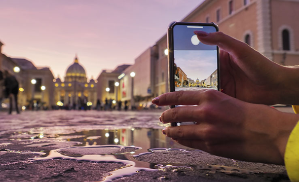 Concepto de fotografía y luz