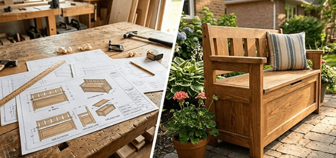 Person overwhelmed looking at woodworking project plans online