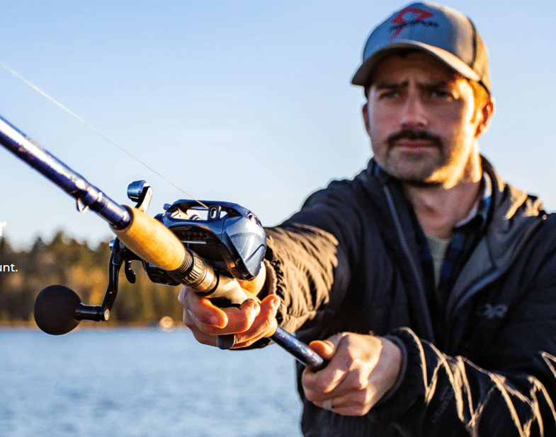 Angler fishing with Piscifun gear