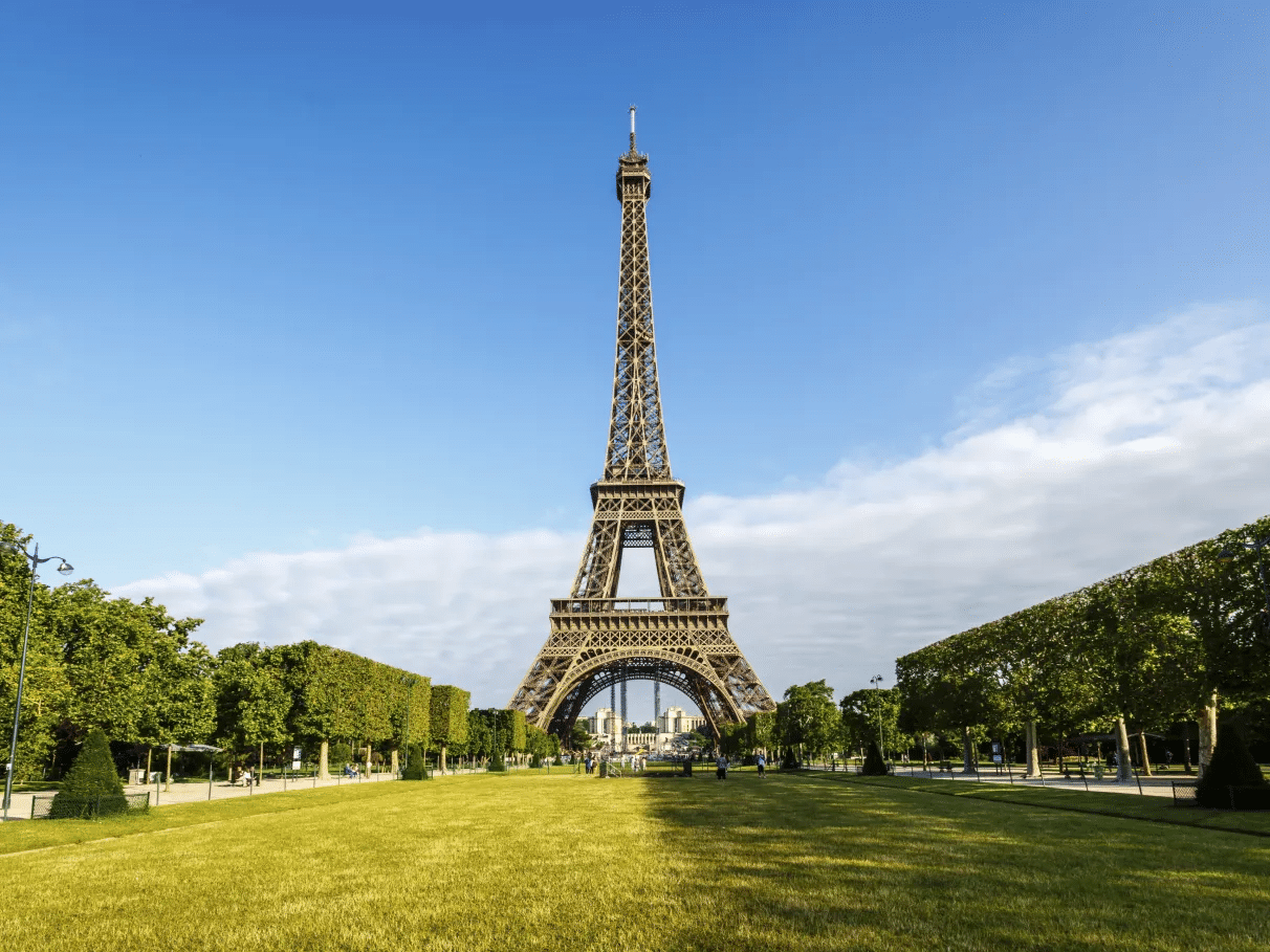 Eiffel Tower at sunset